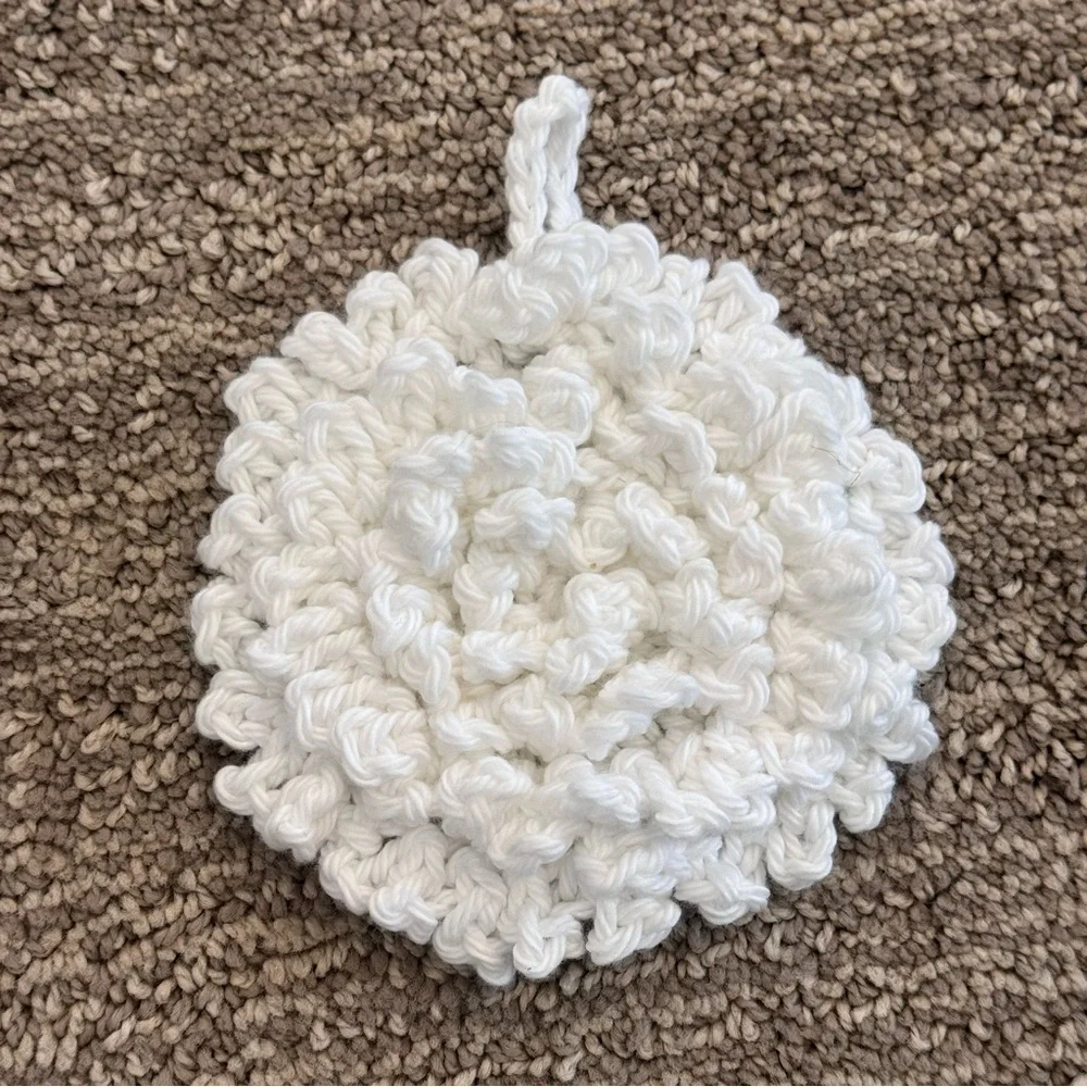Handmade Face Scrubbie/Baby Bath Pouf/Exfoliating Loofah Set of 3